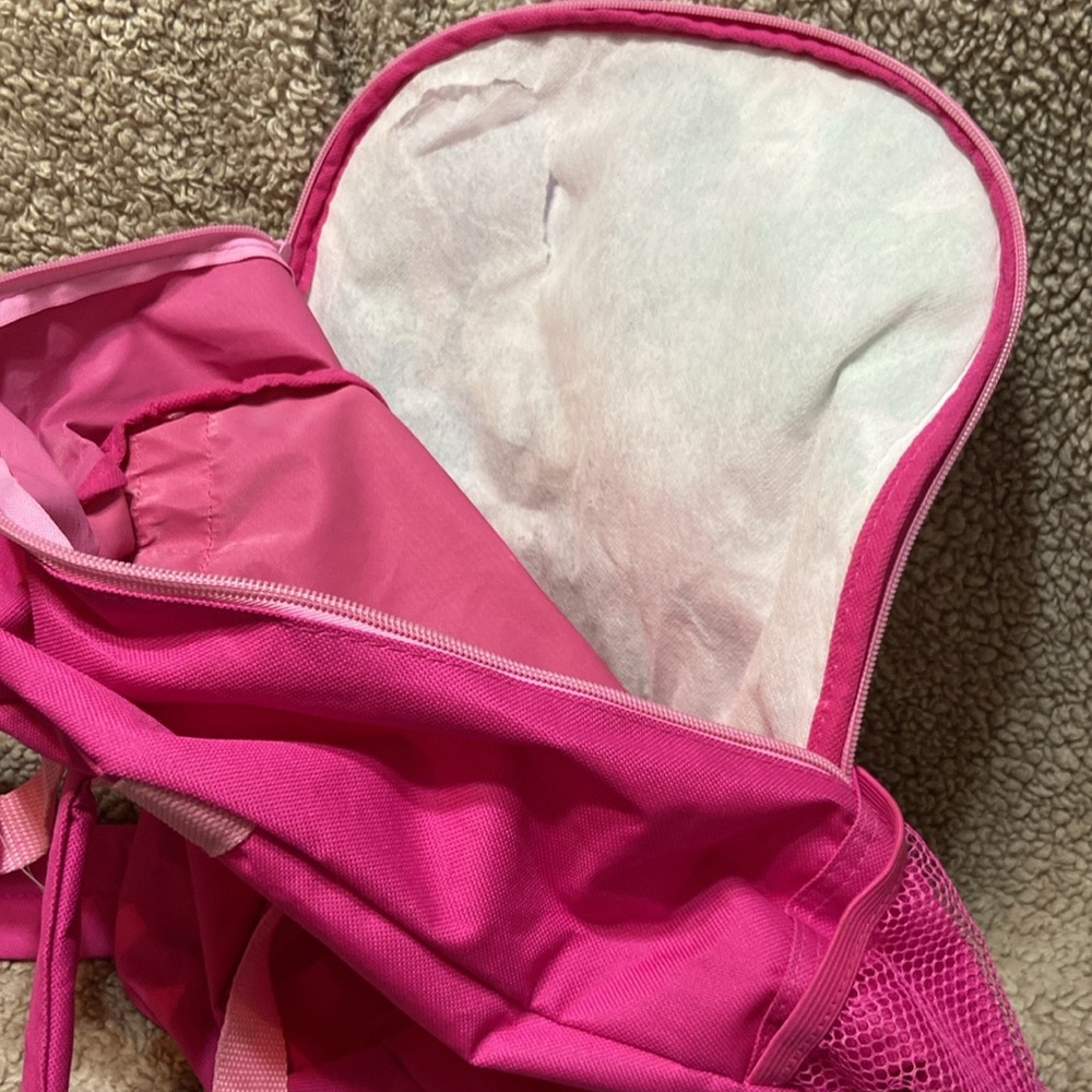 Style Icon Minnie Mouse Pink backpack zipper top torn spot inside clean - Picture 4 of 8